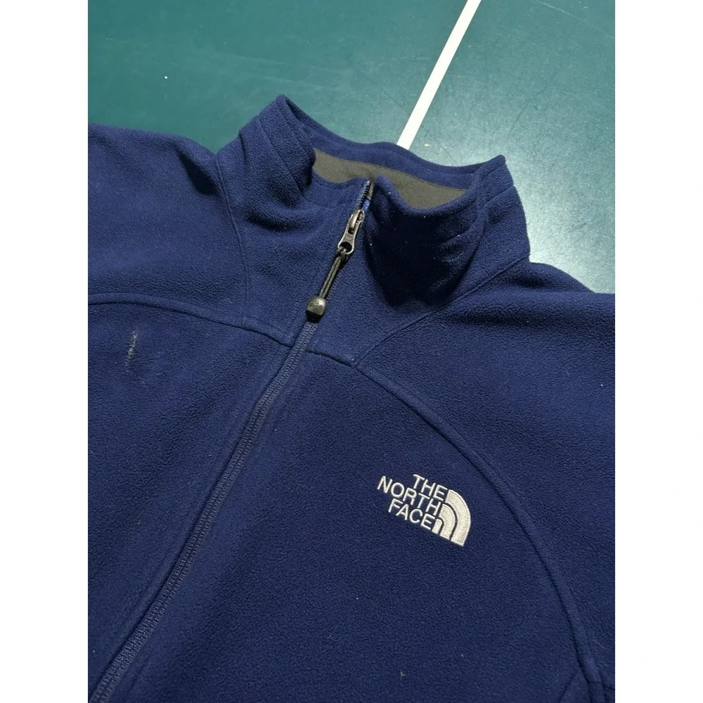 The‎ North Face Jacket Men's Medium Windwall Full Zip Fleece Lined Outdoor Blue